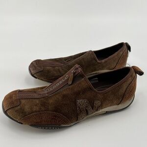 Merrell brown leather athletic shoes 10